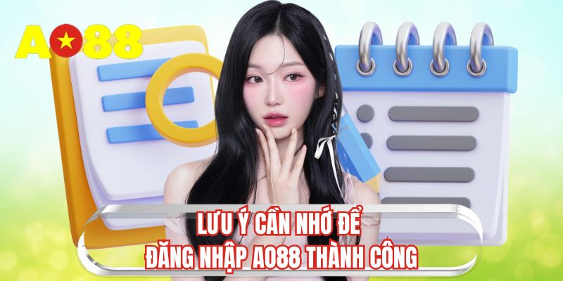 Lưu ý cần nhớ để đăng nhập AO88 thành công